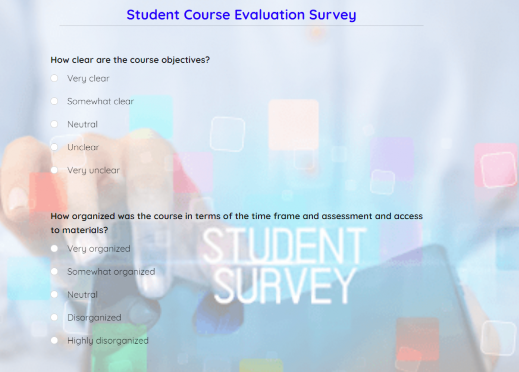 student course evaluation survey