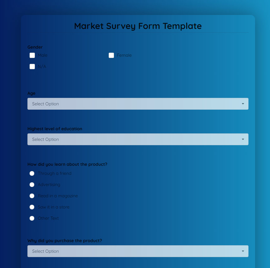 market-survey-template