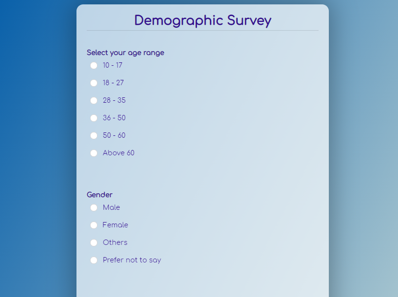 demographic trends examples