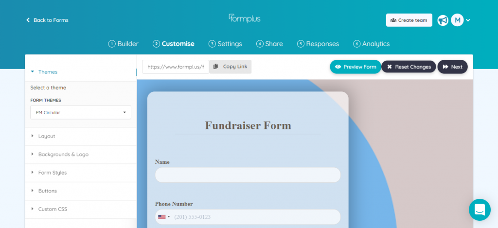 customize-fundraiser-form