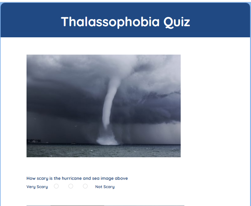 Thalassophobia Quiz template