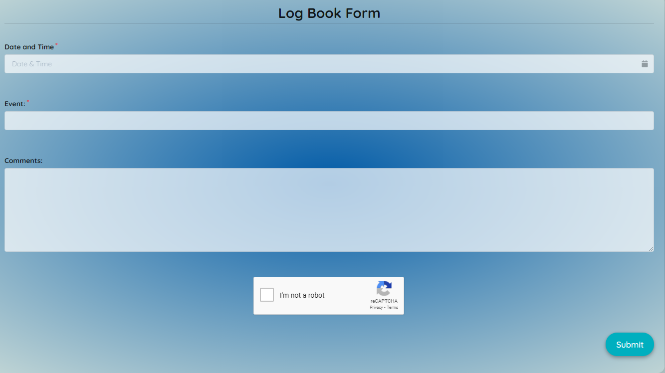 Free Log Book Form Template template