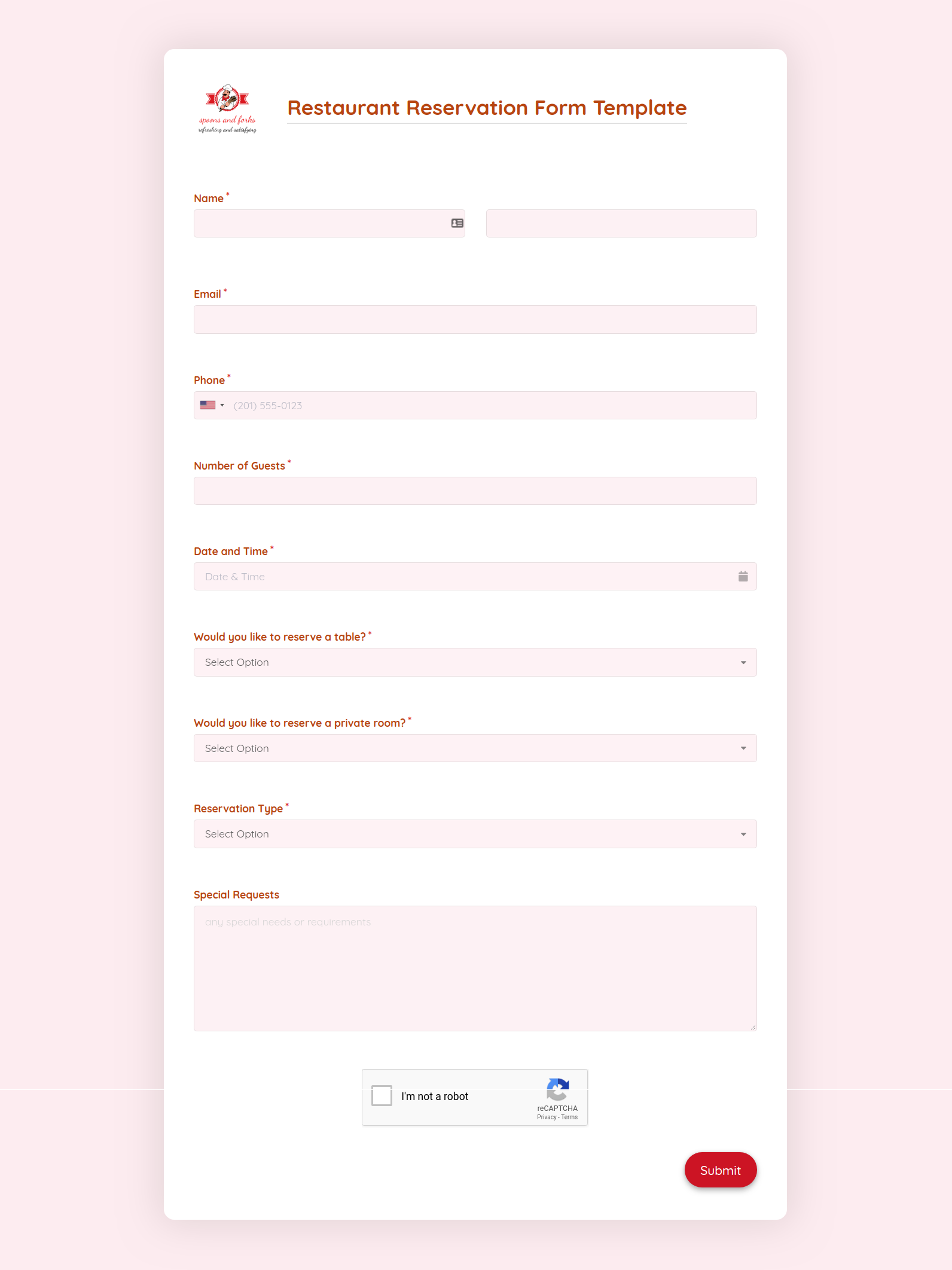 Restaurant Order Slip Template ~ MS Excel Templates