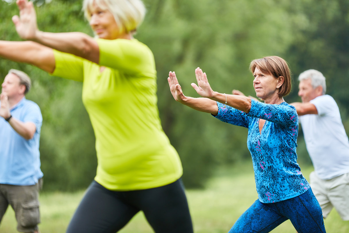Seniors enjoying Tai Chi