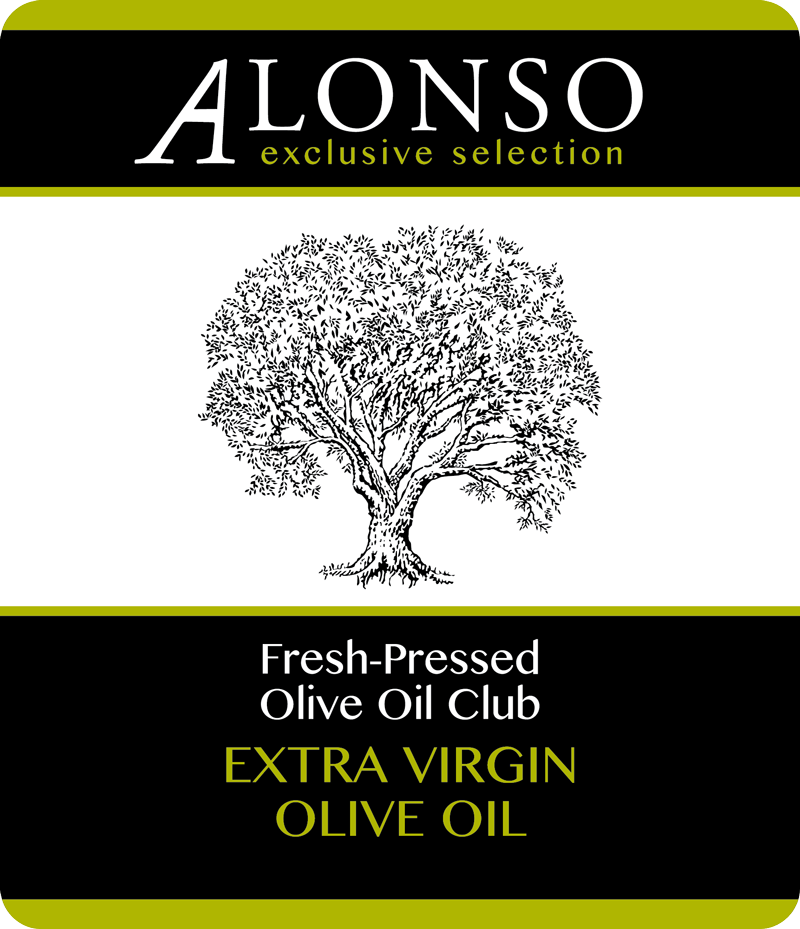 Alonso Fresh-Pressed Olive Oil label