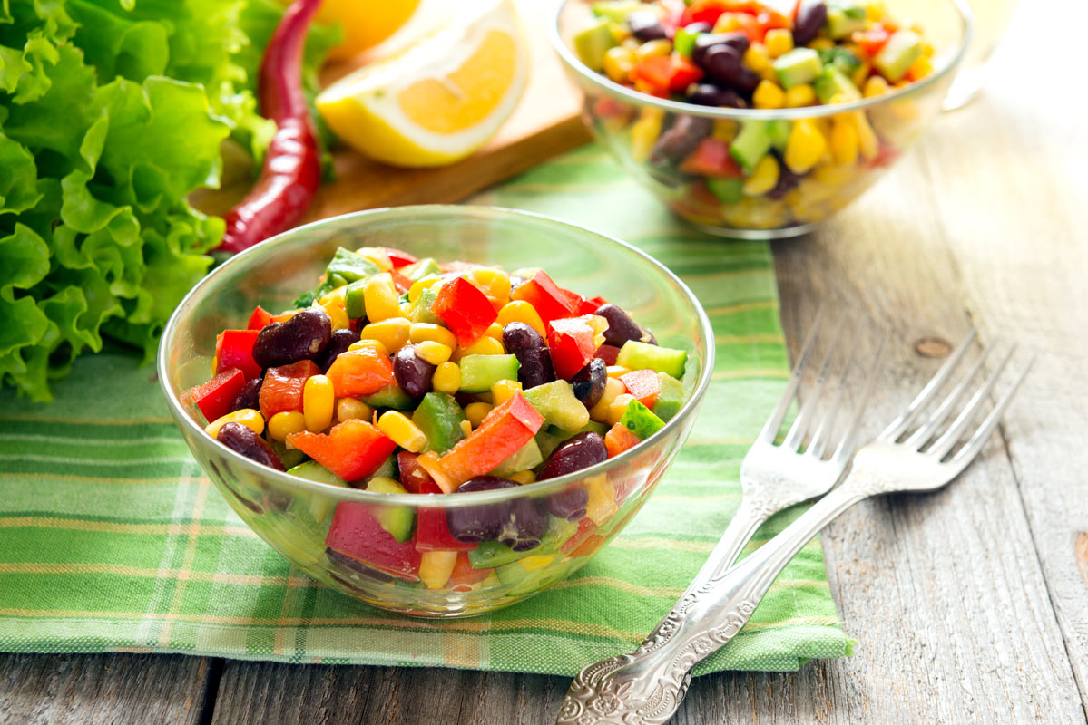 Black bean ceviche salad