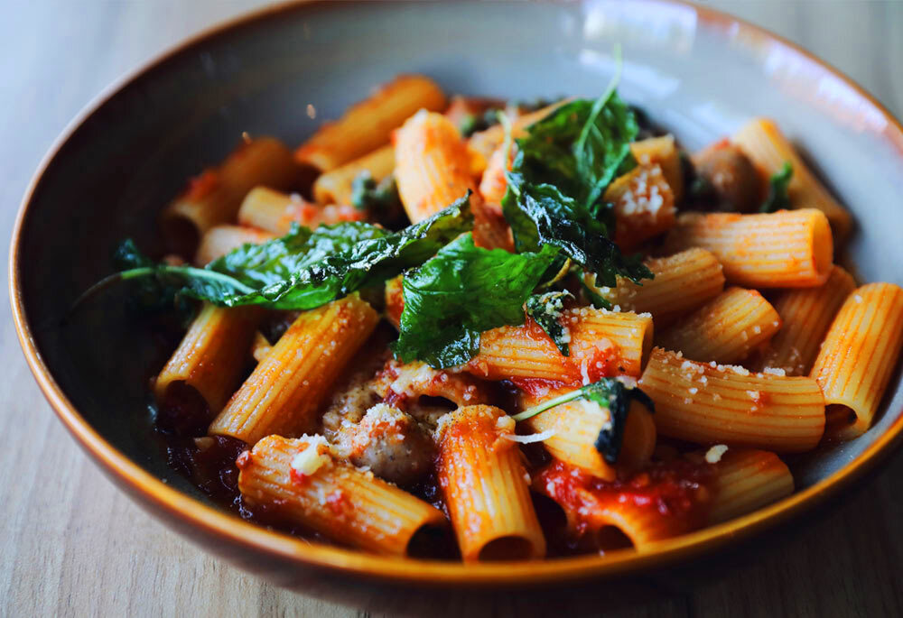 One-Pot Pasta with Sausage and Spinach