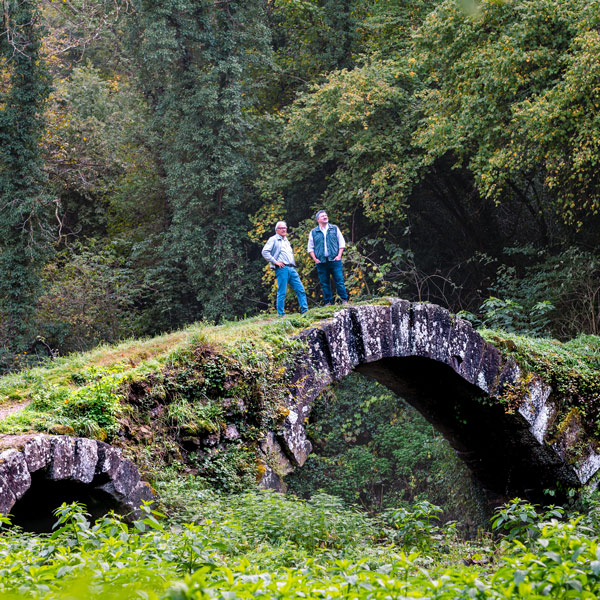 T. J. Robinson and Mario Leotta in Lazio region of Italy