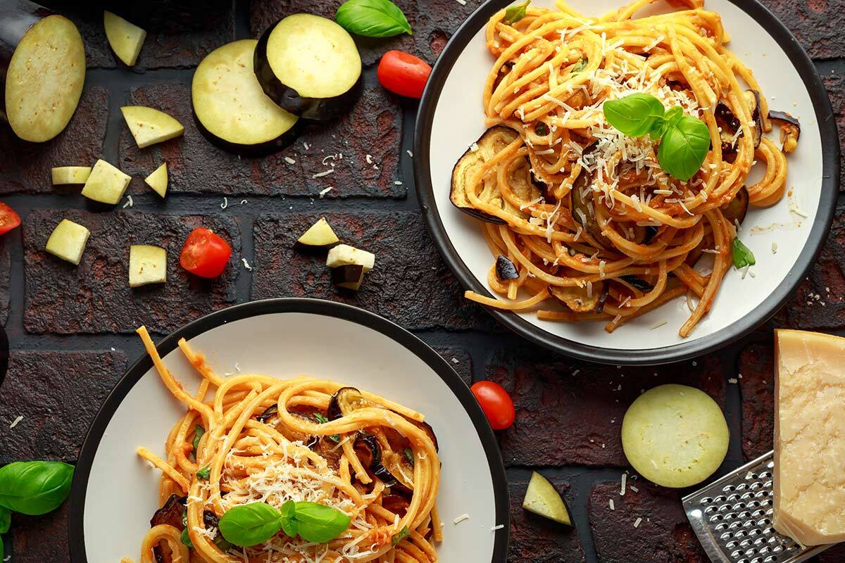 Pasta with Silky Eggplant Sauce