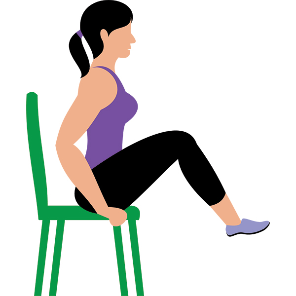 Chair yoga poses