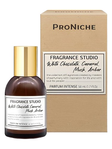 White Chocolate, Caramel, Musk, Amber bottle
