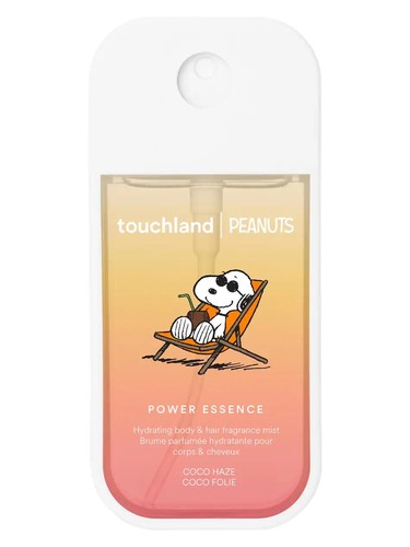 Peanuts x Touchland Coco Haze bottle