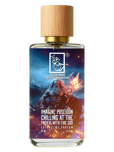 Imagine Poseidon Chilling At The Pacific With Fire God bottle