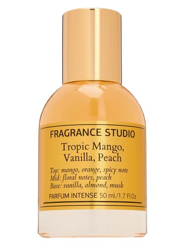 Tropic Mango, Vanilla, Peach bottle