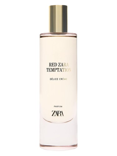 Red Zara Temptation Délice Crème bottle