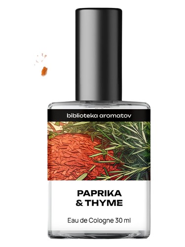 Paprika and thyme bottle