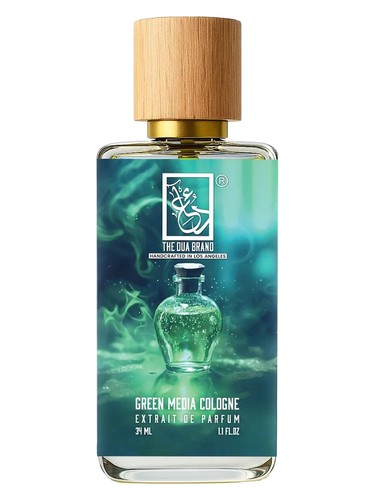 Green Media Cologne bottle