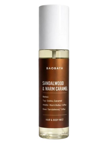 Sandalwood & Warm Caramel bottle