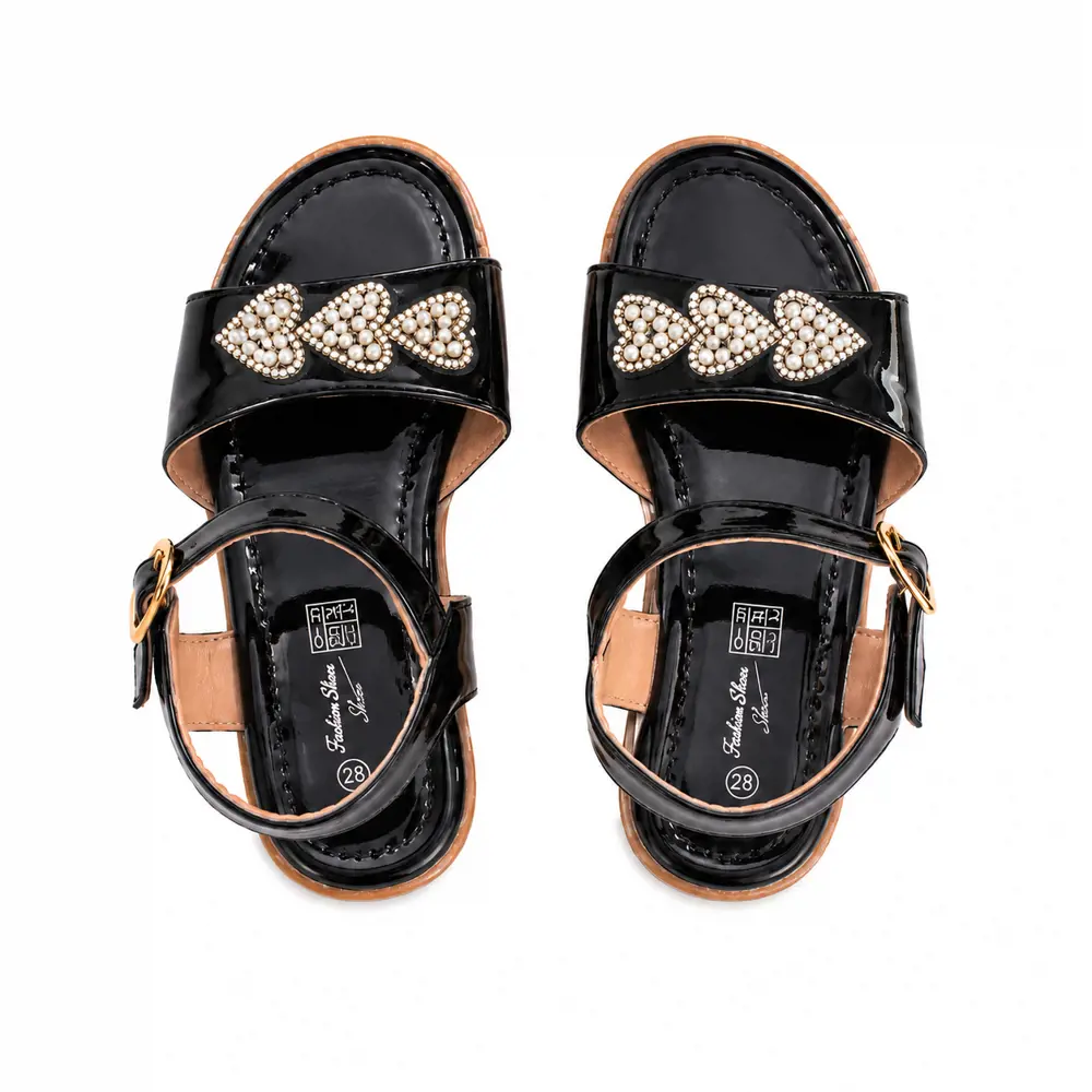 Sandalias Charol Corazones