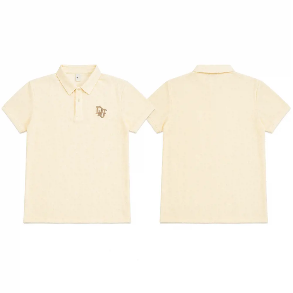 Camiseta tipo Polo con Textura en Relieve