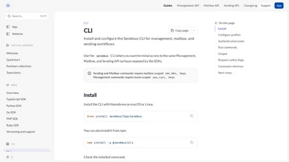 Sendmux CLI