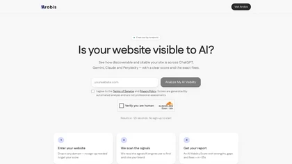 Arobis AI Visibility Checker
