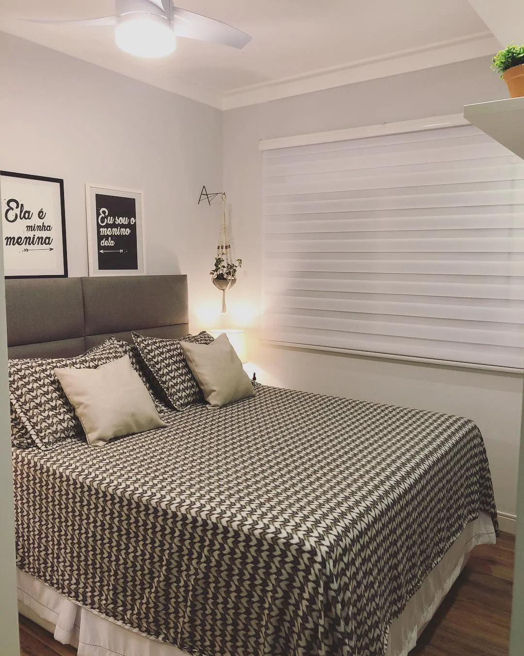 Quarto decoração Natural