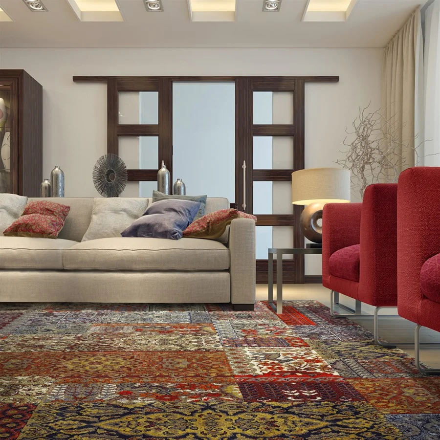 Crie um ponto focal - Tapete Oriental Cashmir