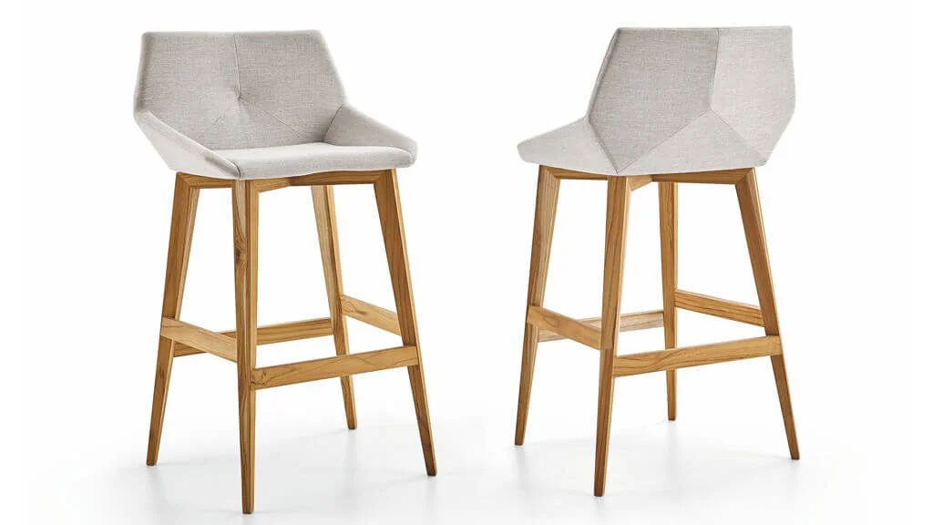 Banqueta Cubi fabricada pela Uultis e desenhada pela designer Larissa Batista