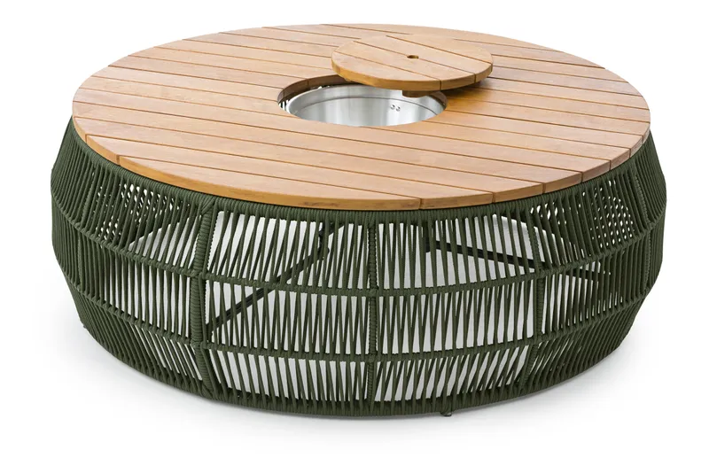 mesa de centro para área externa com champanheira