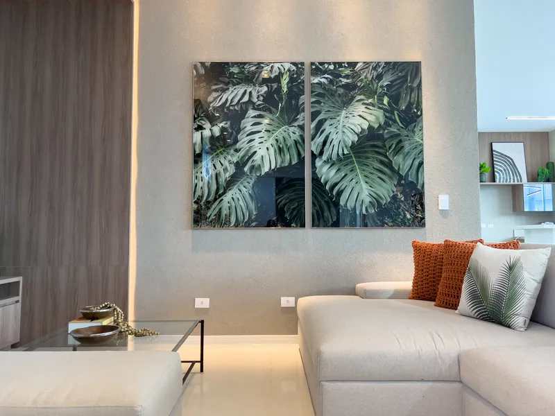 Quadros com imagem de costela de adão verde, natureza