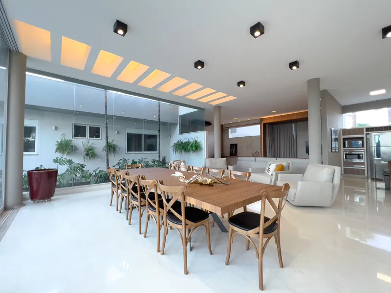 Mesa e cadeira de jantar par área gourmet