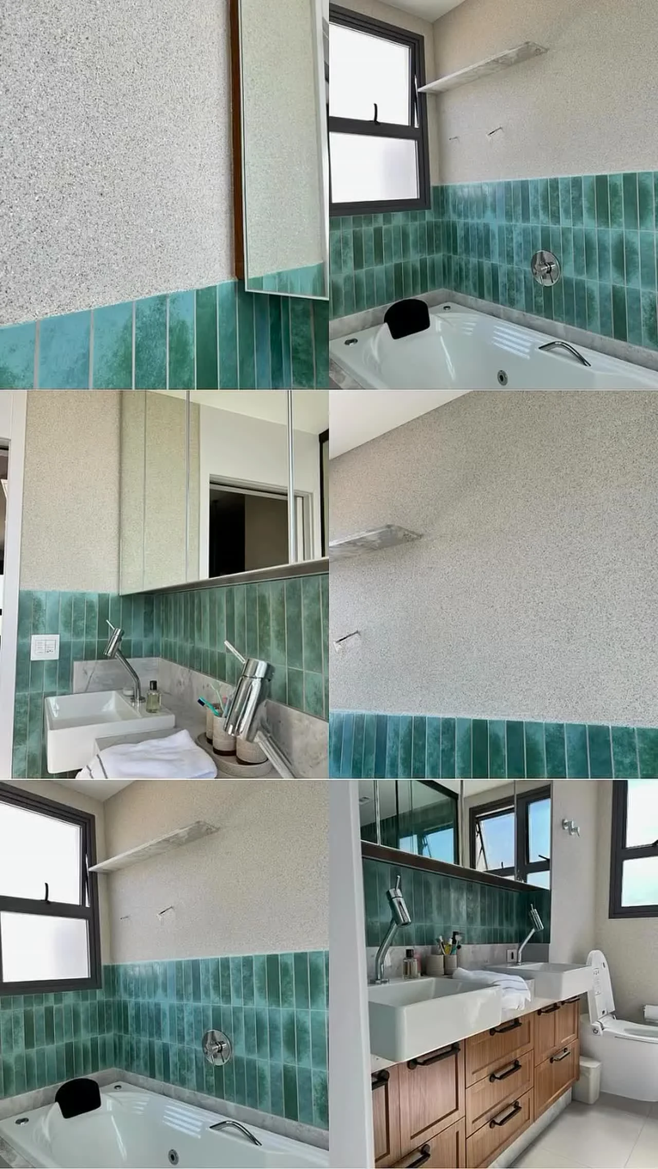 Revestimento cristal transforma banheiro em experiência atemporal