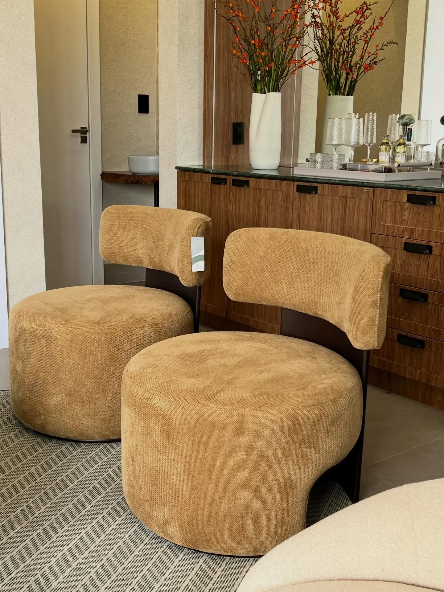 Como escolher poltronas para sala de estar em estilo arquitetônico.