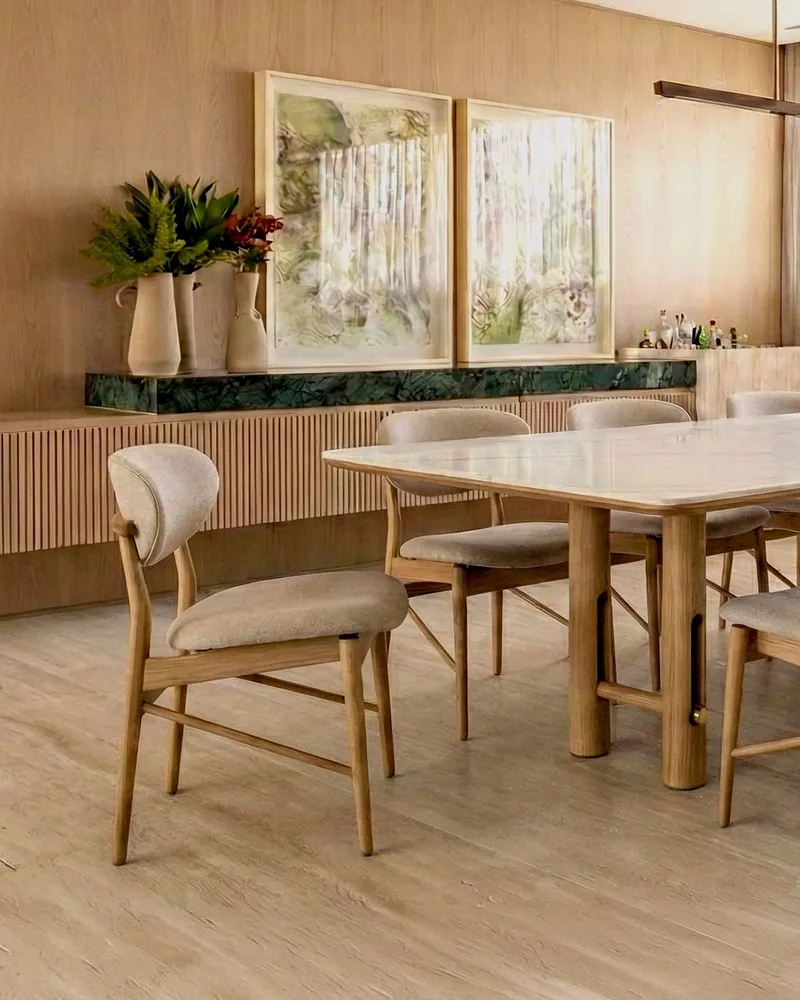 Como escolher a mesa de jantar perfeita para sala de estar.