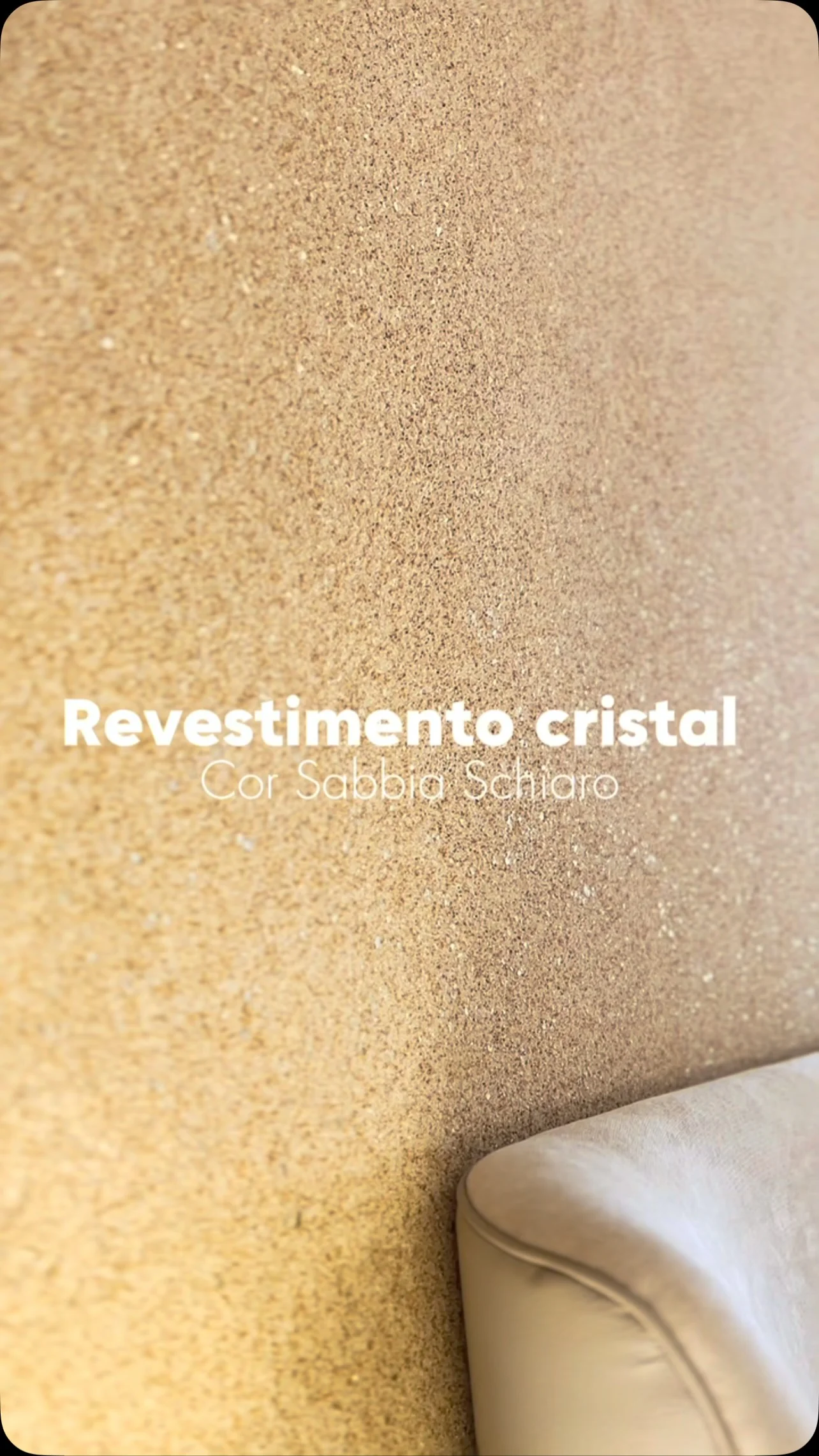 Como usar revestimento cristal Sabbia Schiaro no quarto