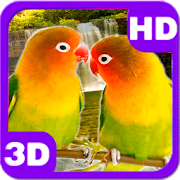 Lovebirds Kissing Cute Parrots Pair icon