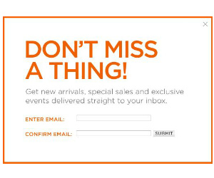 Sign Up for Email Updates from Banana Republic