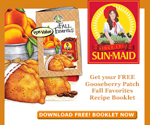 Free Sun-Maid and Gooseberry Patch Fall Favorites Recipes