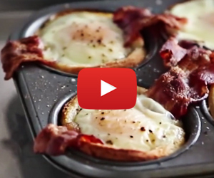 Bacon & Egg Toast Cups