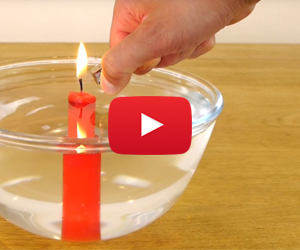 How To Burn a Candle Underwater – Cool Science Experiment