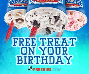 Free Birthday Treat from Dairy Queen