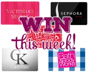 Win 1 of 5 Brand Name Gift Cards Each Week