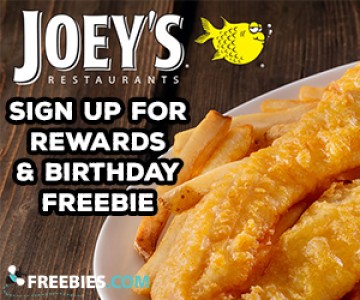 Free Food from Joey’s