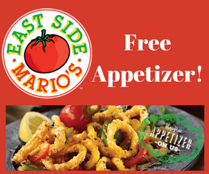 Free East Side Mario’s Appetizer