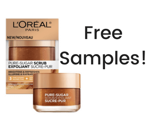 Free L’Oréal Sugar Scrub Samples