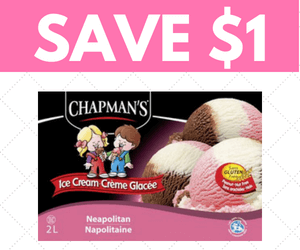 $1 Off Chapman’s Ice Cream