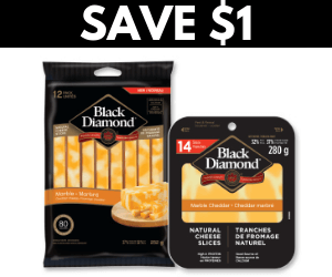 Save $1.00 on Black Diamond Cheese