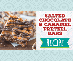 Sweet & Salty Chocolate Caramel Pretzel Bars