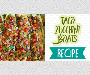 Tasty Taco Zucchini Boats